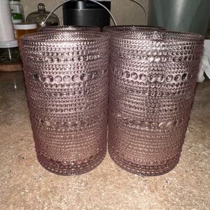 Elegant Textured drinking glasses set of 6 never used